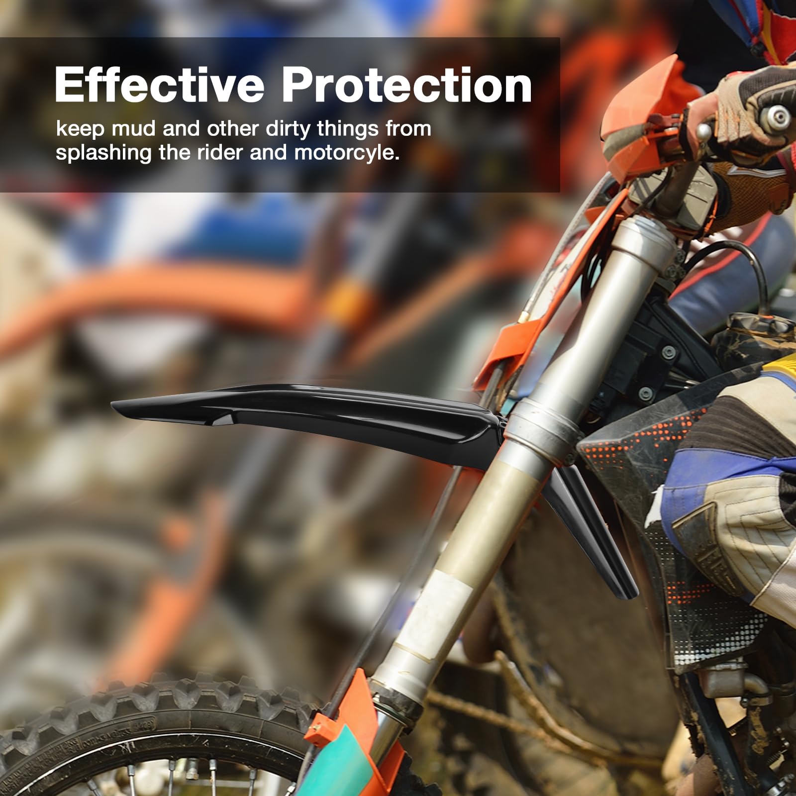 Amazon.com: Leopauto Dirt Bike Front Fende, Detachable